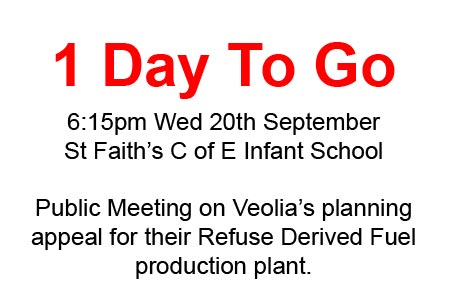 Public Meeting 20 September 2017 Veolia RDF production plant