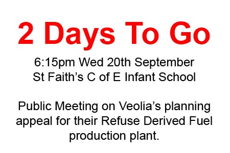 2 days to go public meeting Stop Veolia Long Leys Lincoln
